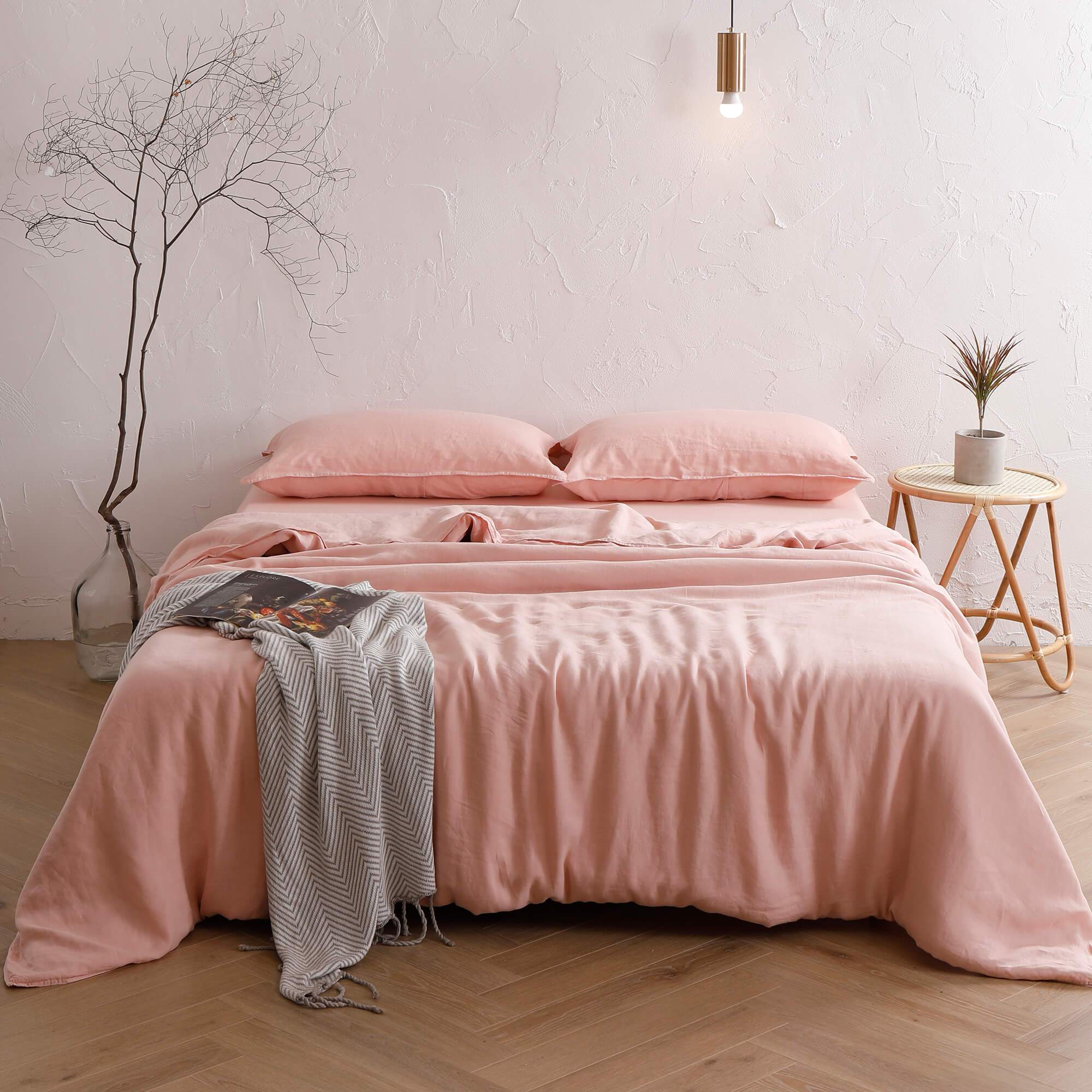 ATLINIA Pure Linen Duvet Cover Set