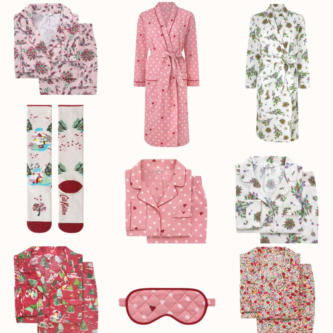Cath Kidston Nightwear Collection Winter 2021 Pretty Floral Prints JacquardFlower