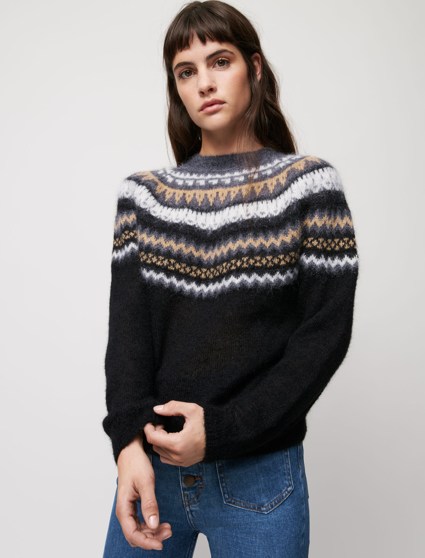 Maje Jacquard Sweater