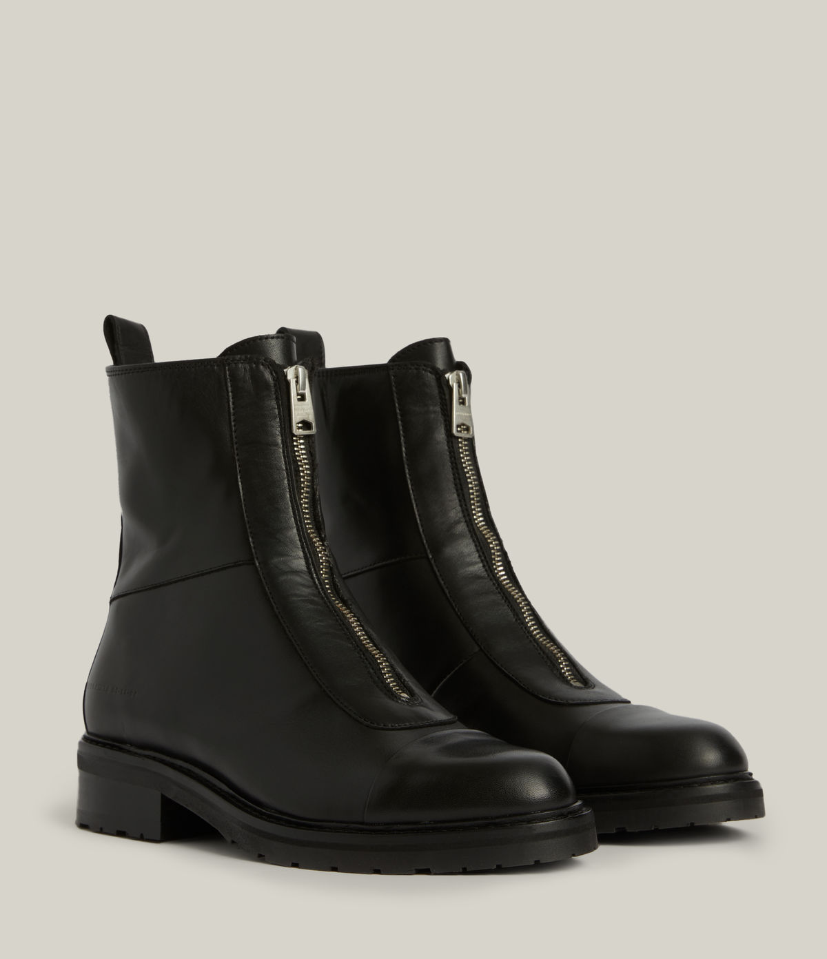 AllSaints Frankie Zip Leather Boots