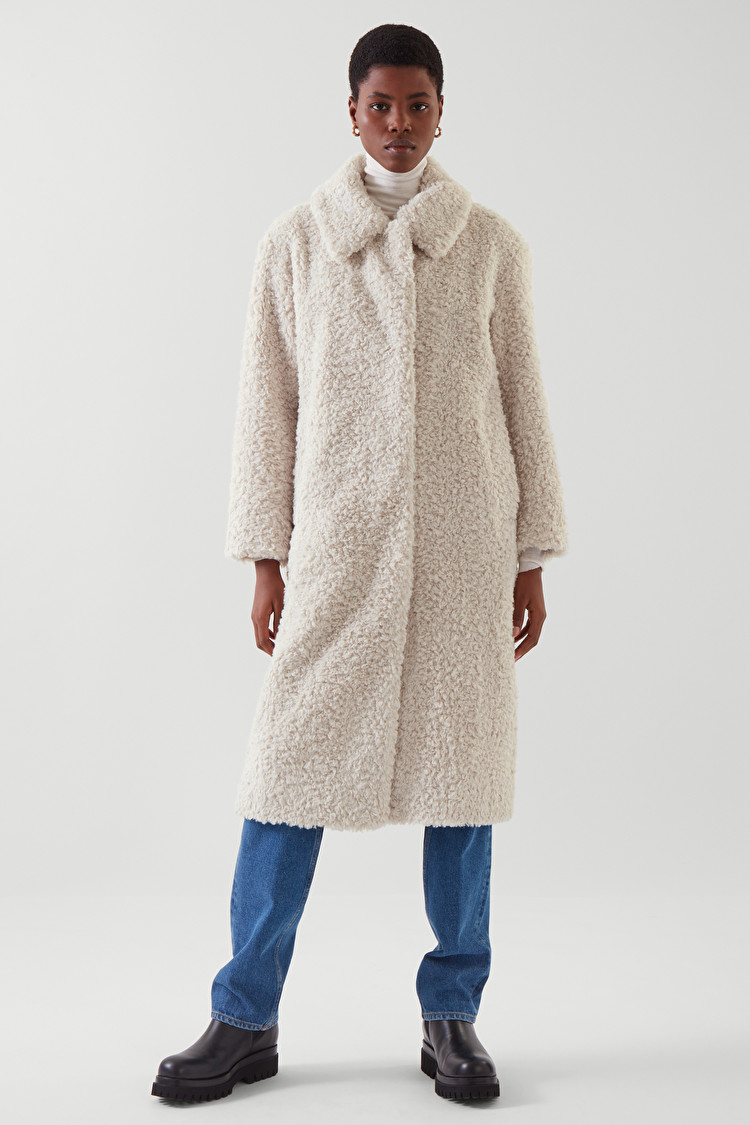 Cos Faux Shearling Coat