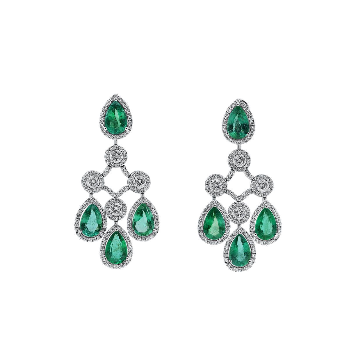 Astteria Natural Emerald Drop Earrings 