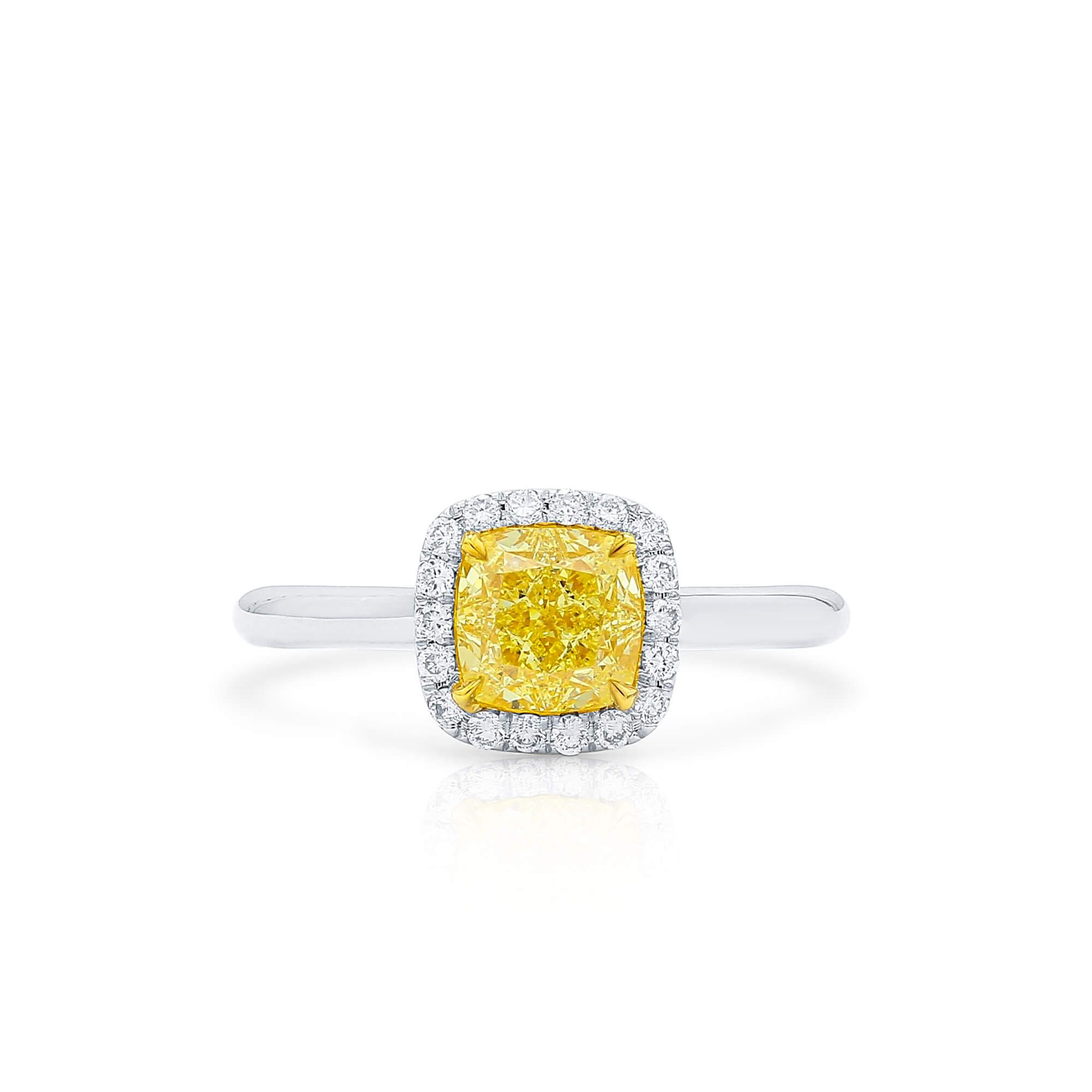 Astteria Fancy Yellow Diamond Ring
