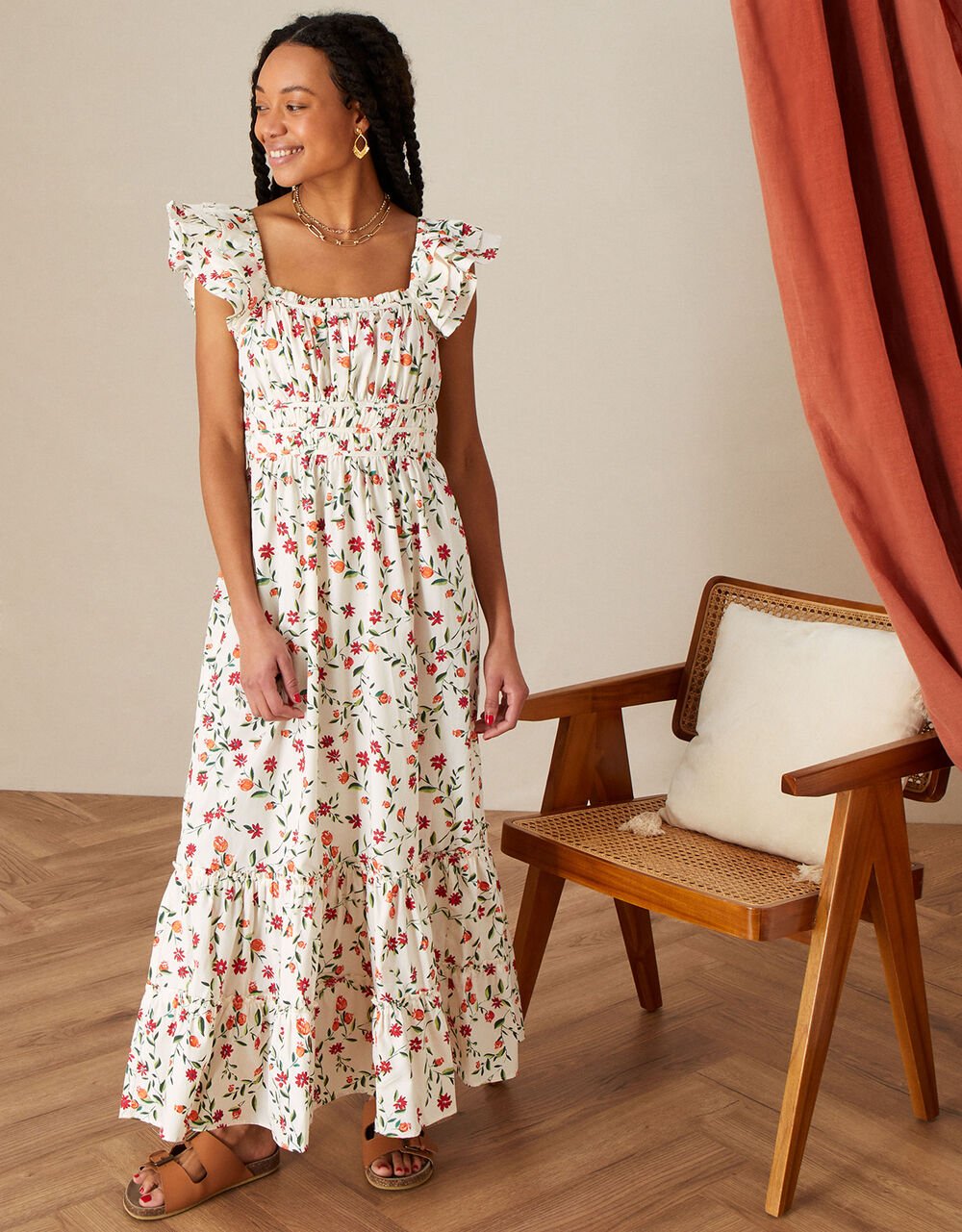 Monsoon Pamela Floral Print Dress 