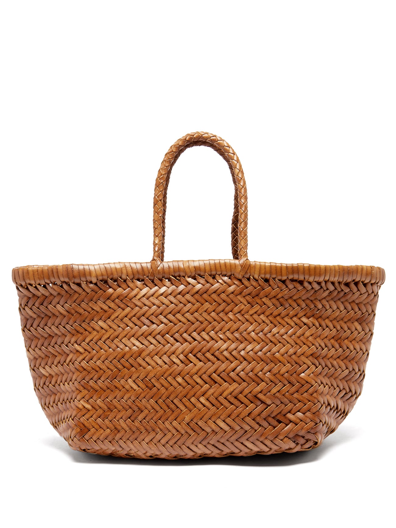 Dragon Diffusion Tan Triple Jump Small Basket Bag