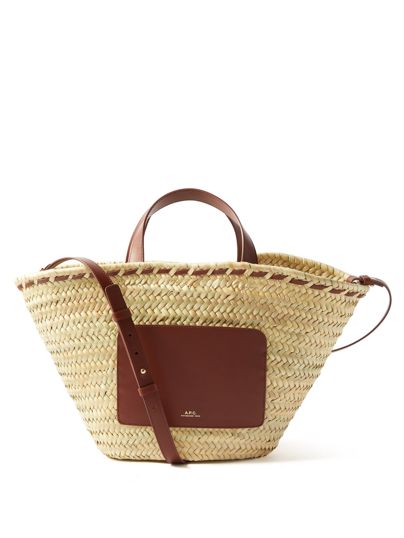 A.P.C. Zoe Raffia Basket Bag