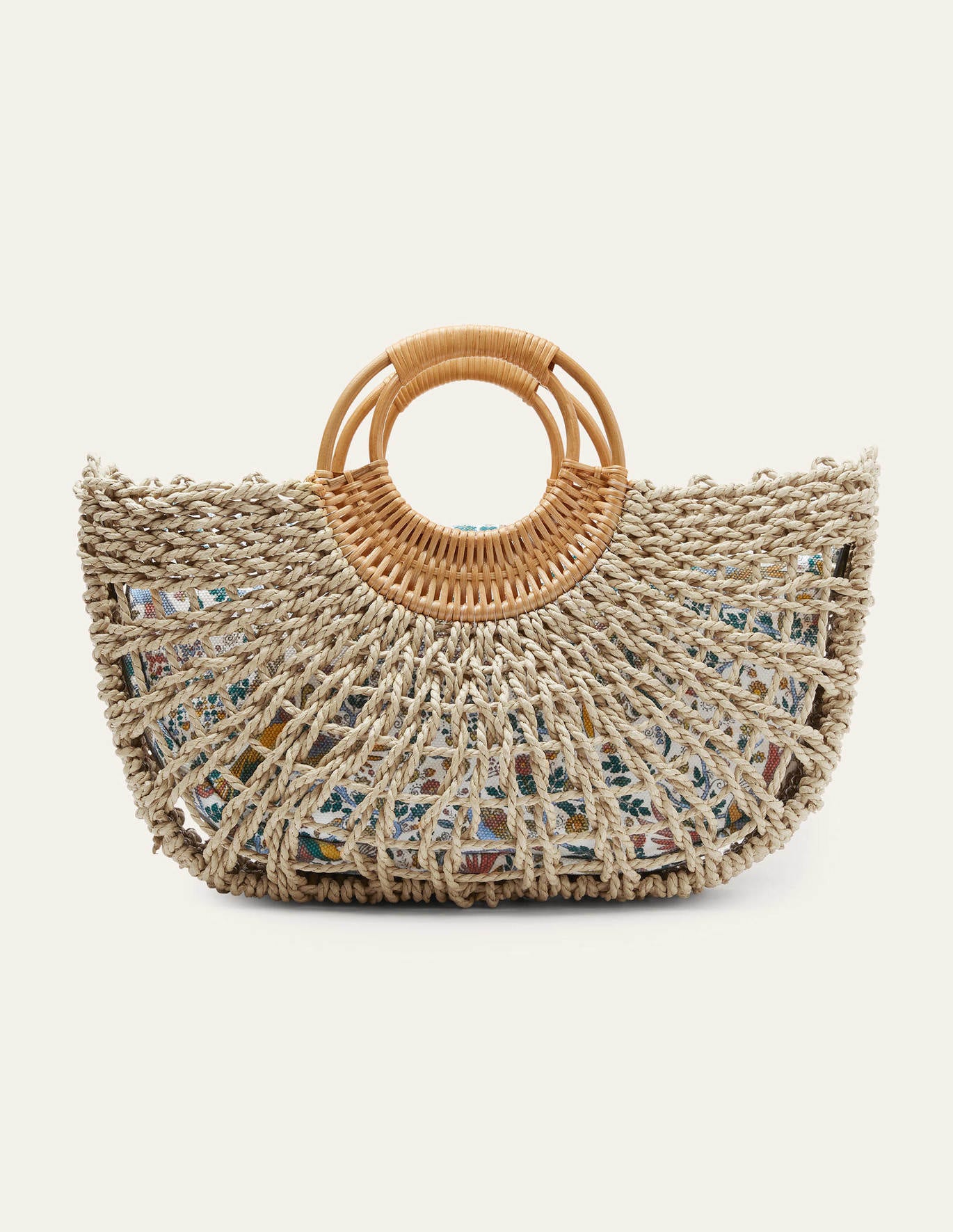 Boden hand Held Basket Bag