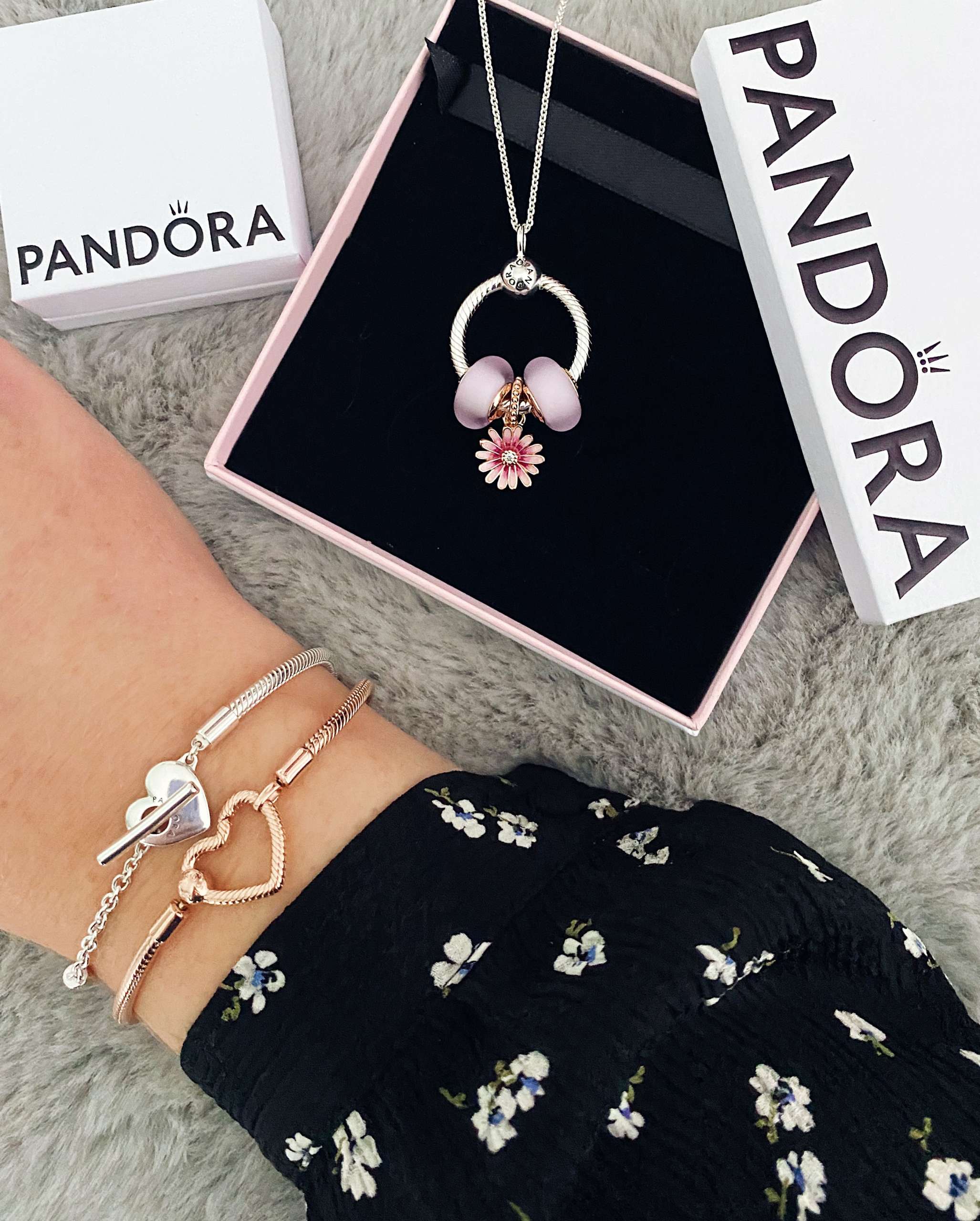 Pandora Mixed Metals Look Silver And Rose