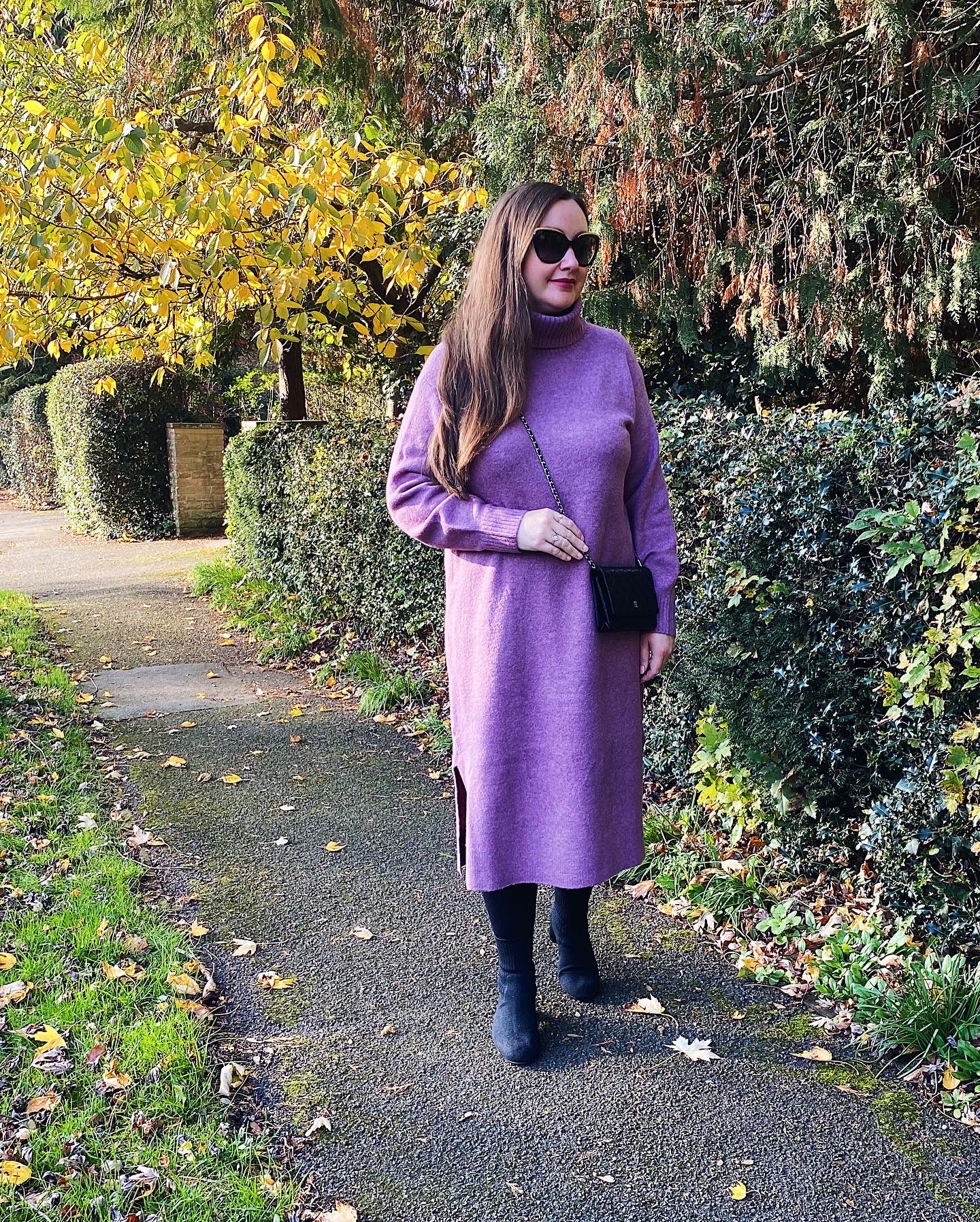 Uniqlo Purple Jumper Dress