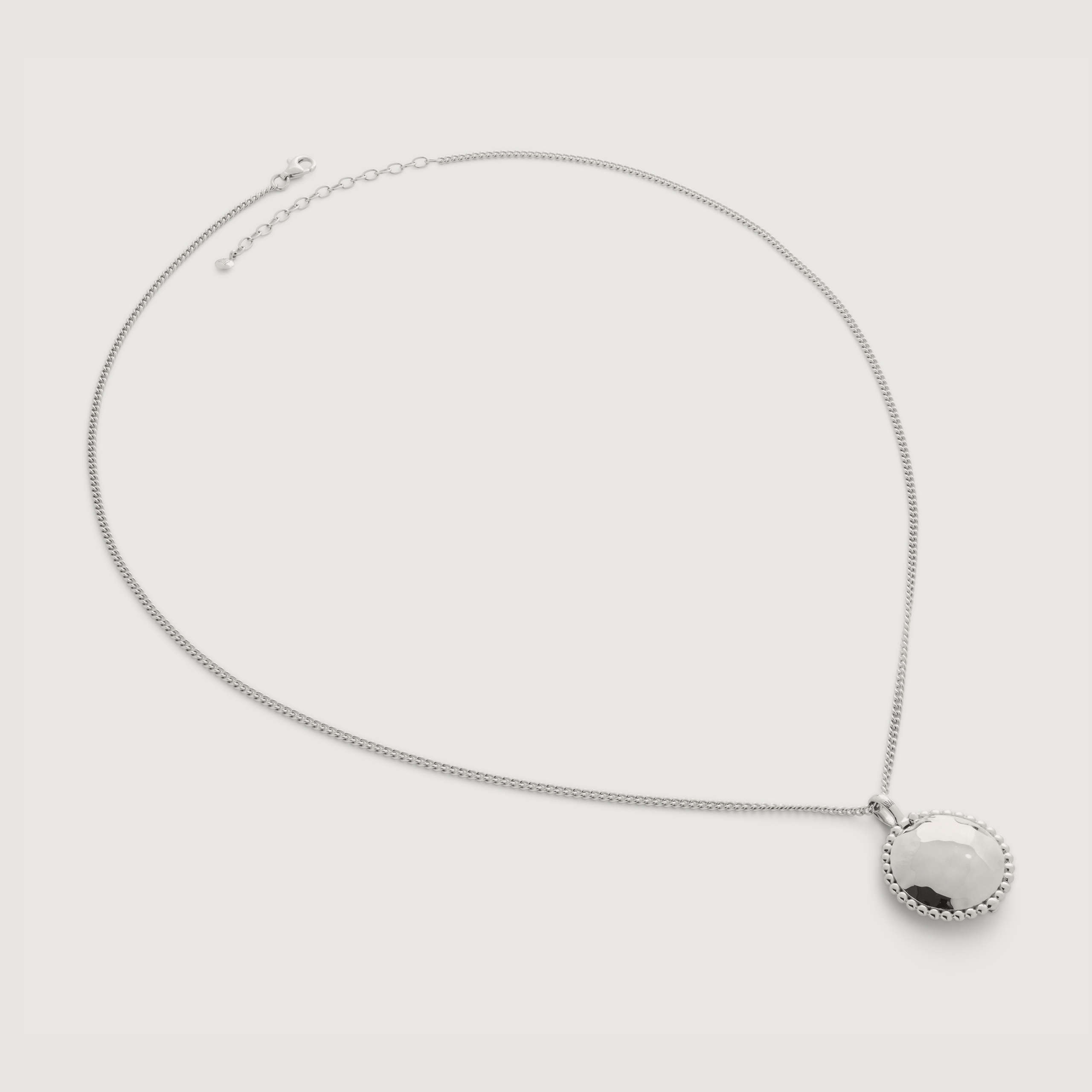 Monica Vinader Deia Curb Chain Locket Necklace