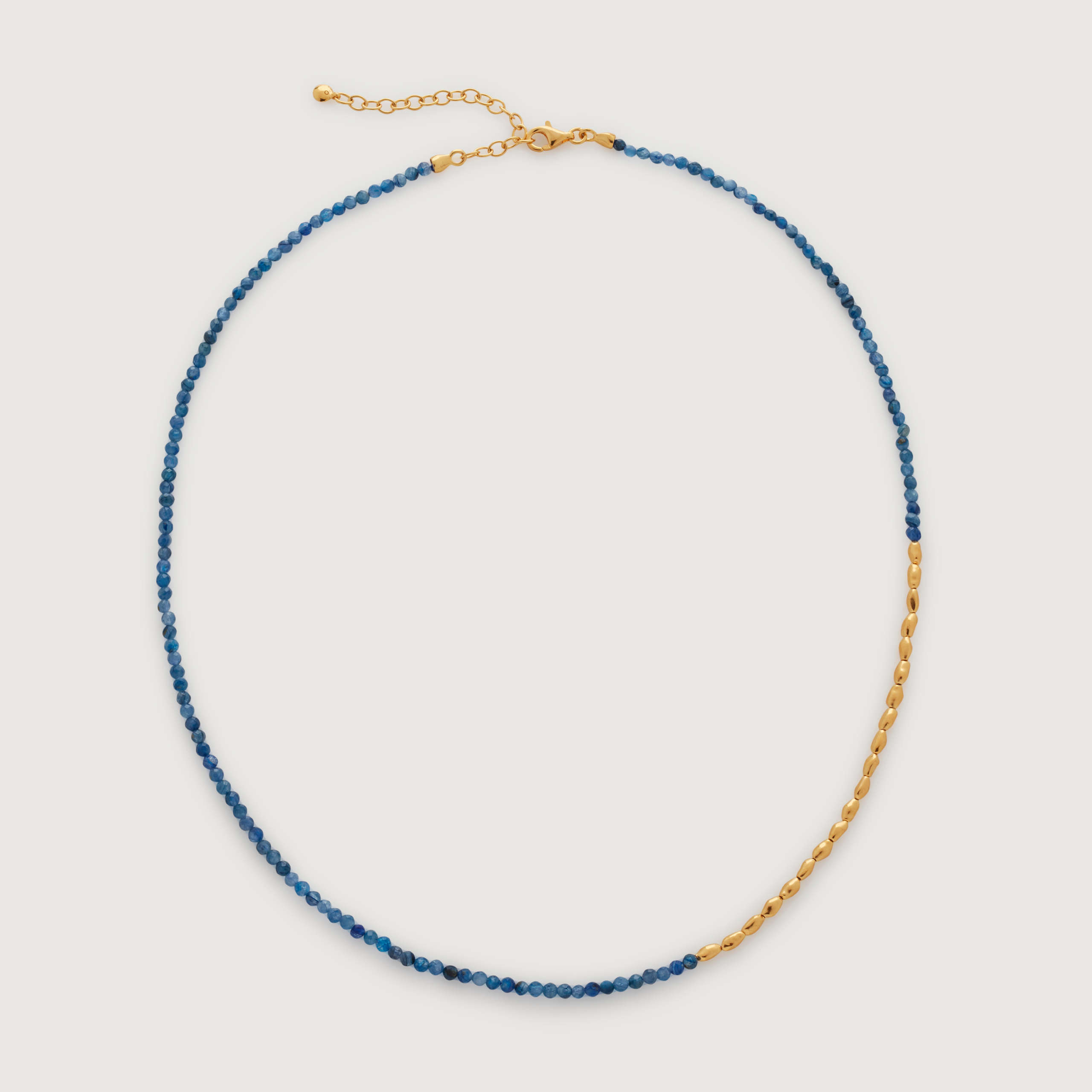 Monica Vinader Mini Nugget Gemstone Beaded Necklace 