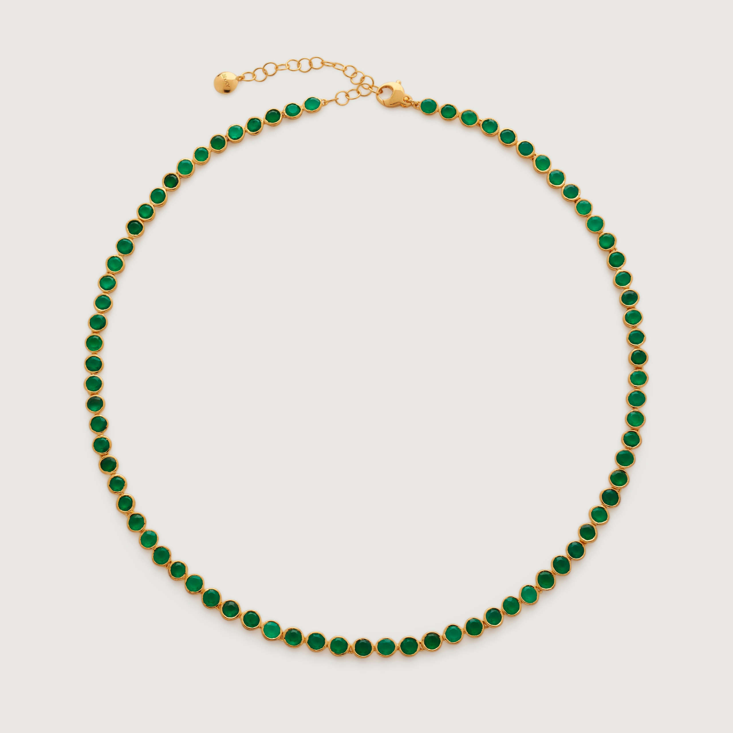 Monica Vinader Kate Young Gemstone Tennis Necklace 