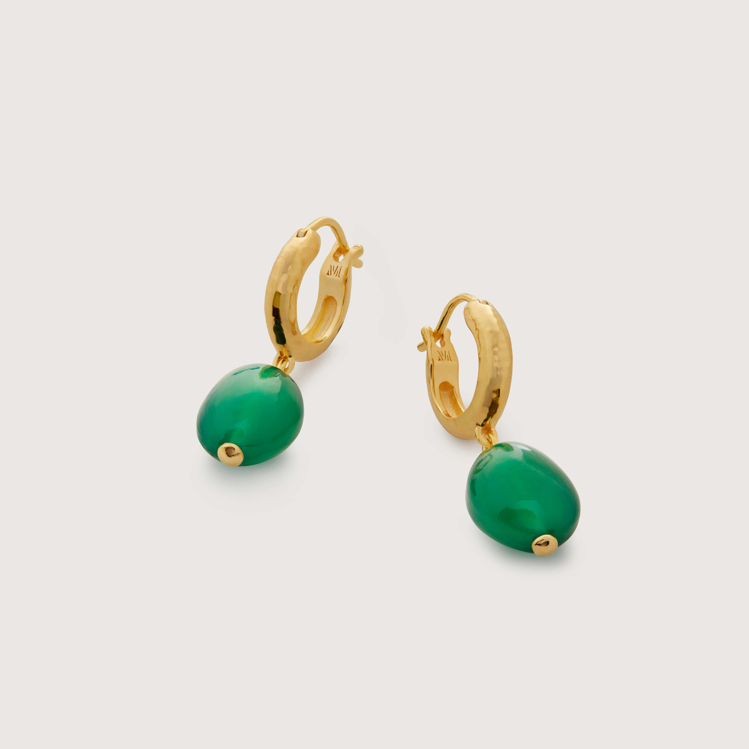 Monica Vinader Rio Gemstone Huggie Earrings 