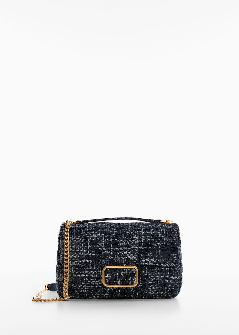 Mango Tweed Buckle Bag