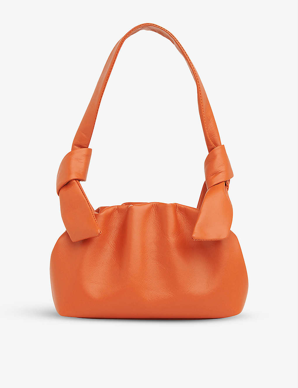 Whistles Ravi Mini Ruched Leather Shoulder Bag