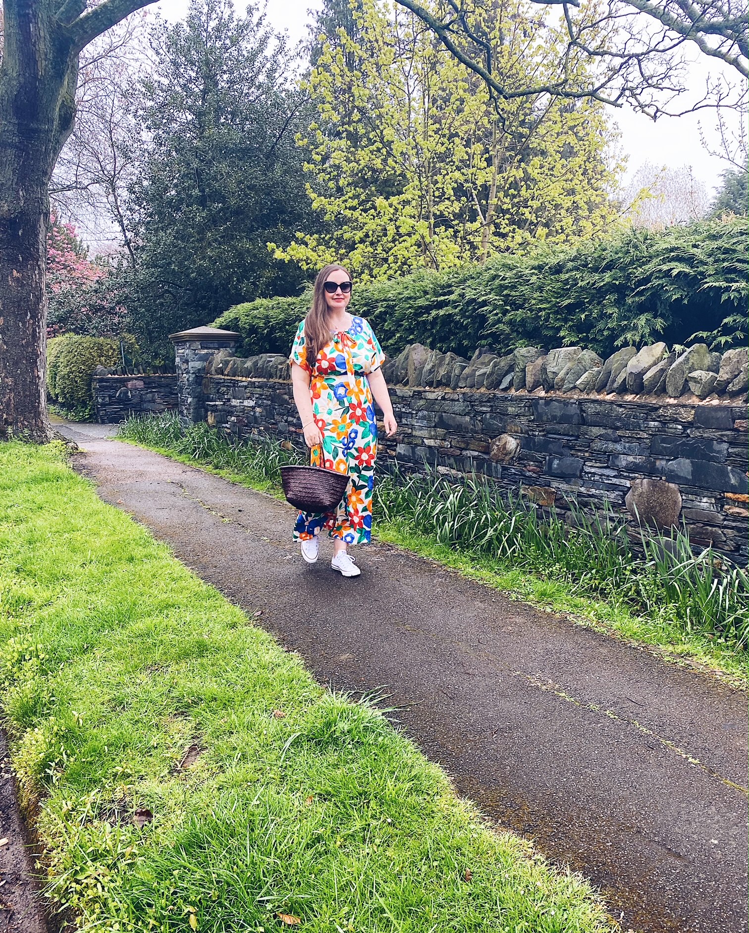 Traffic People Brightly Coloured Floral Dress