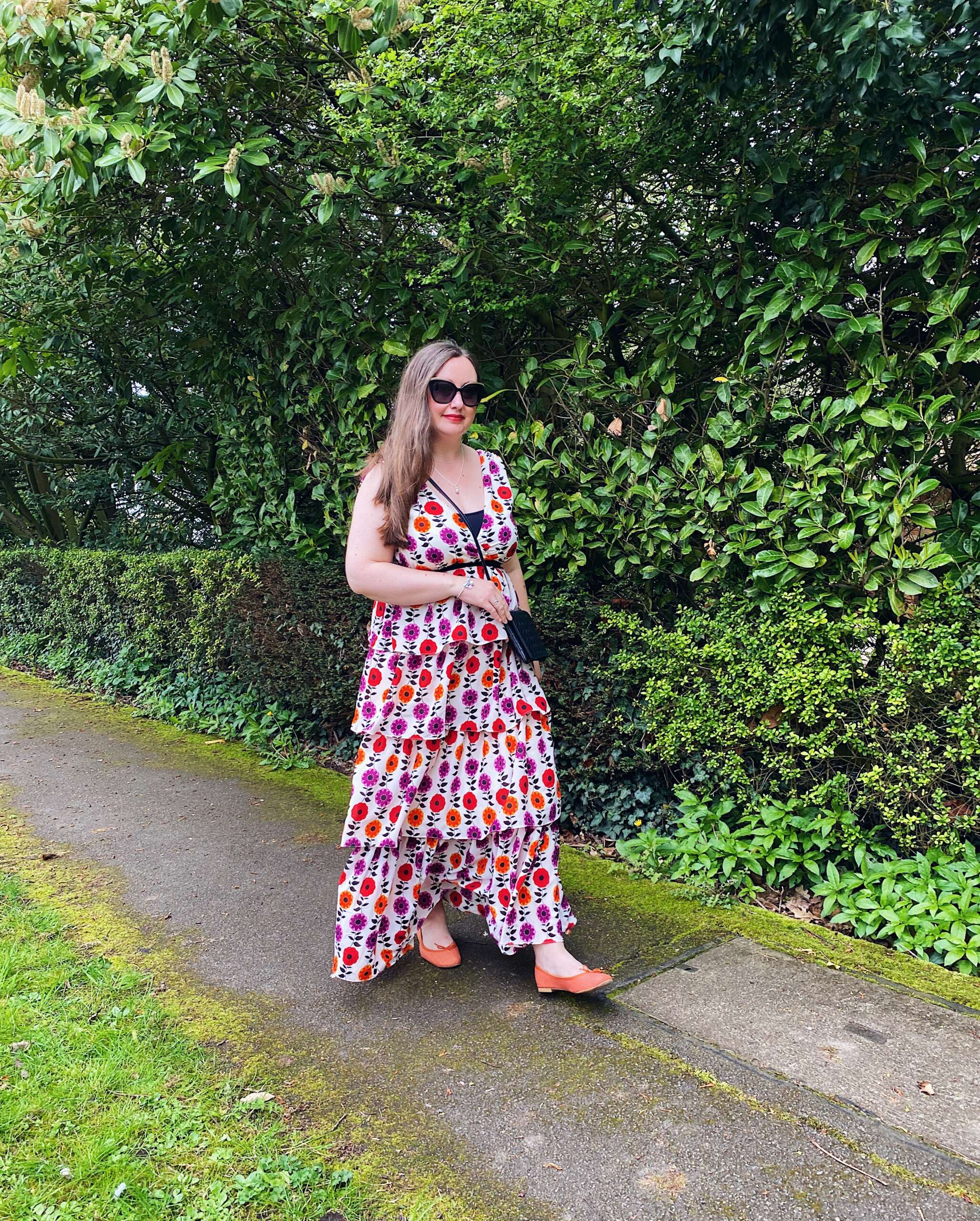 Maxi dress and ballerina flats