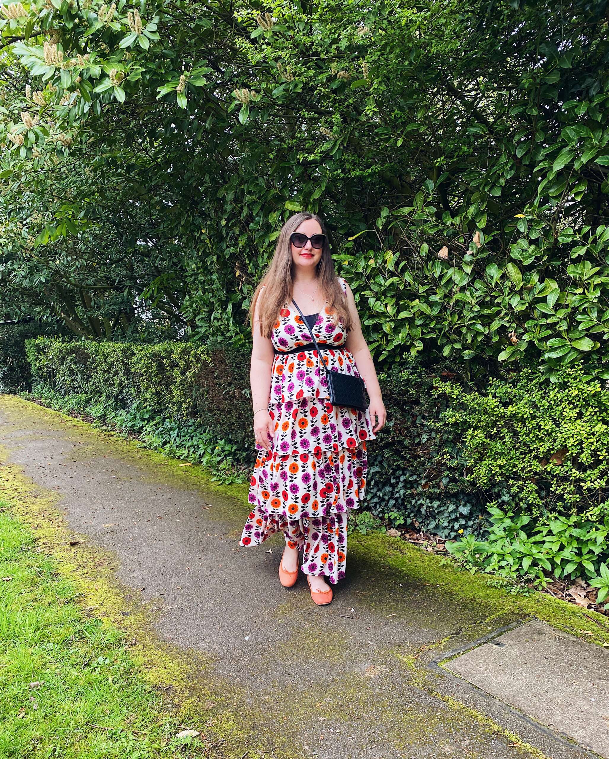 Tiered Floral Maxi Dress Outfit