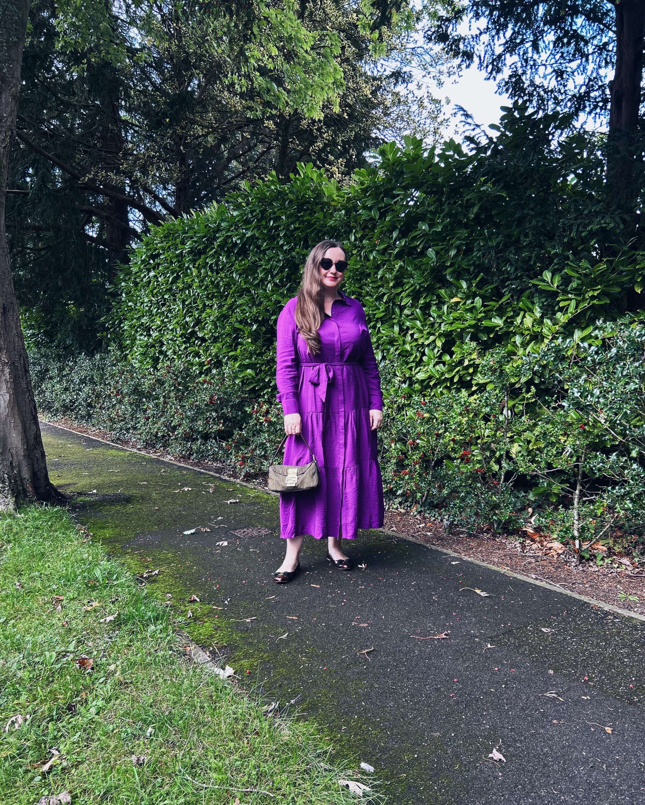 Phase Eight Jayden Purple Midaxi Dress 
