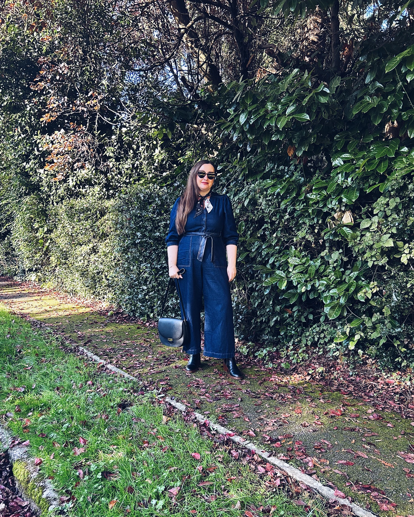 Phase Eight Kenza Denim Jumpsuit Outfit