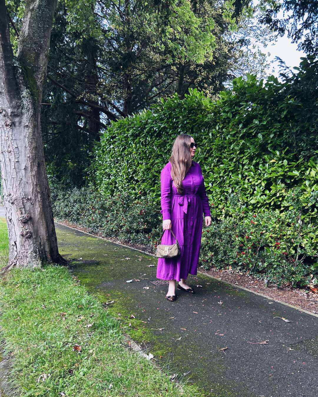 Purple Maxi Dress Outfit