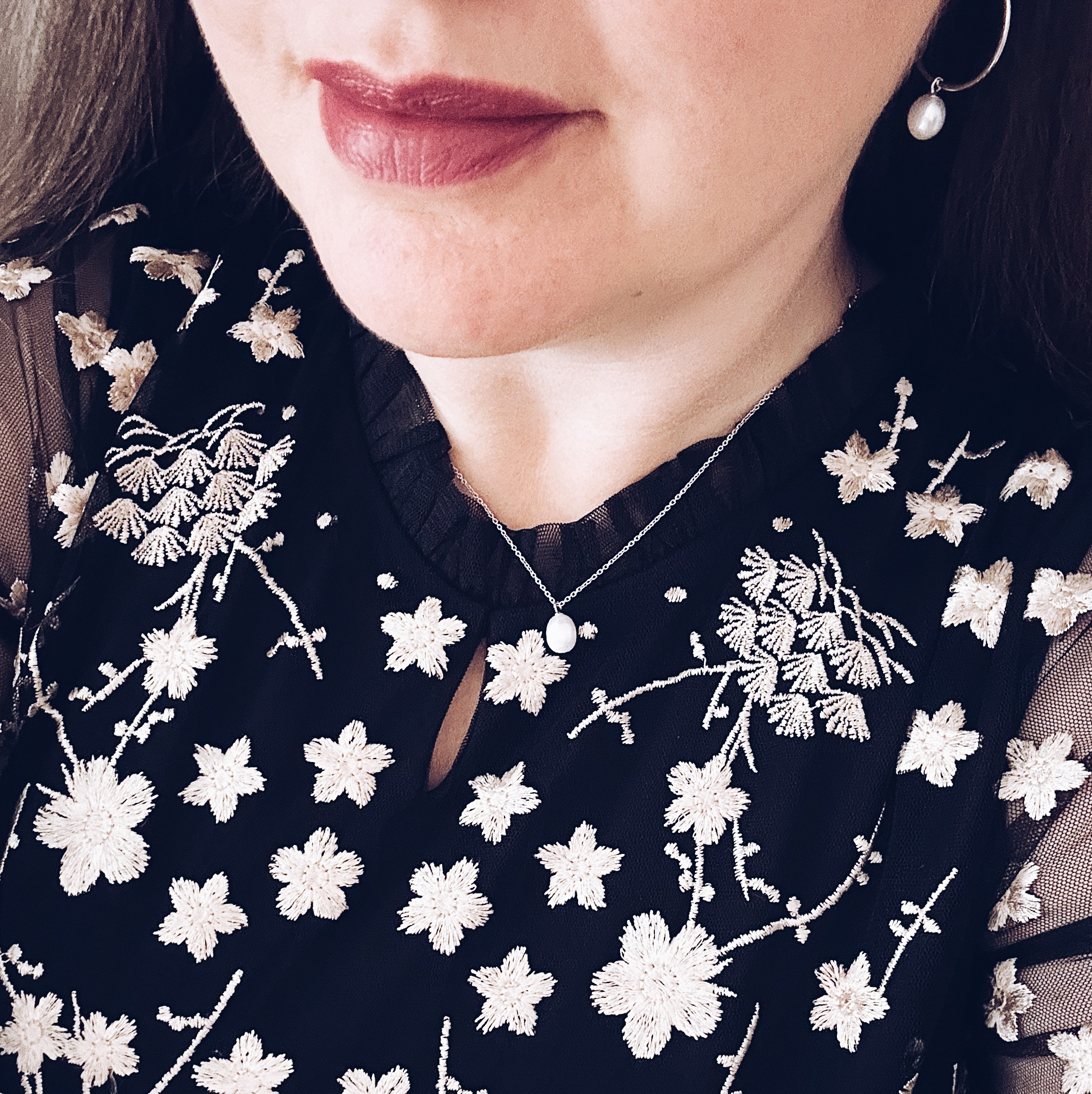 Claudia Bradby Pearl Earrings and Pendant Outfit Styling