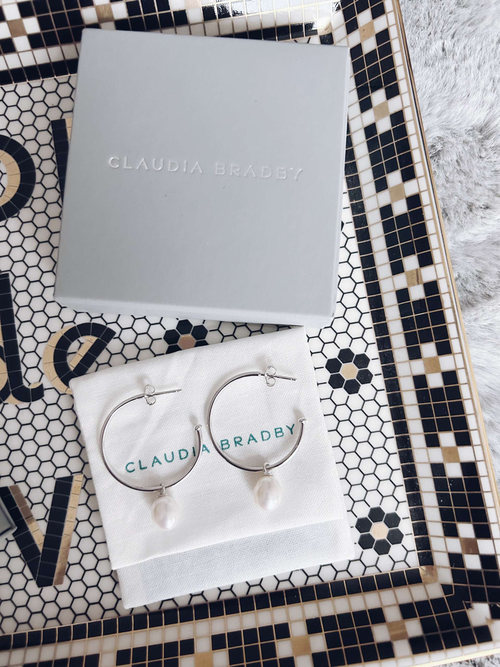 Claudia Bradby Favourite Pearl Hoop Earrings
