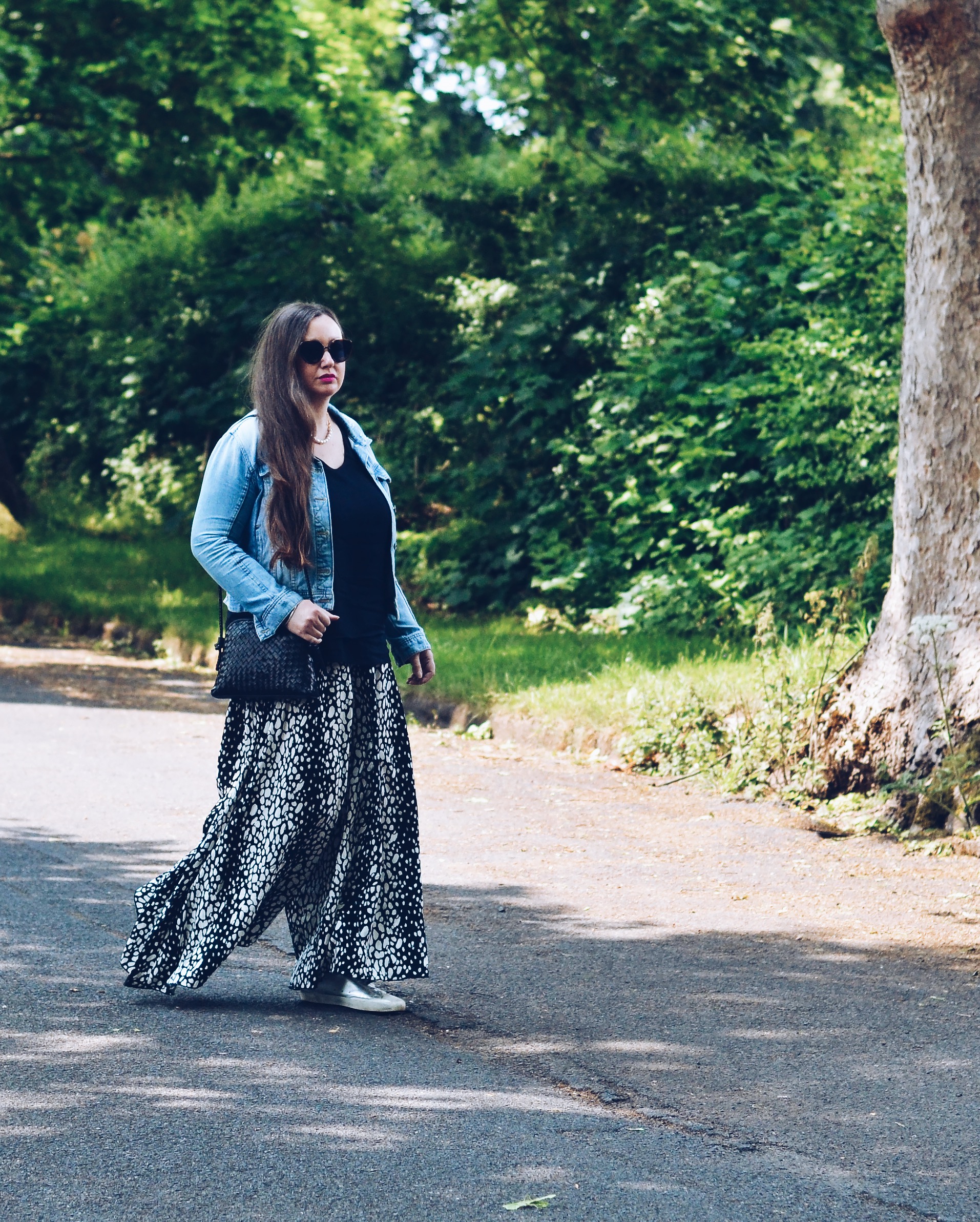 New Look Animal Print Palazzo Trousers Outfit