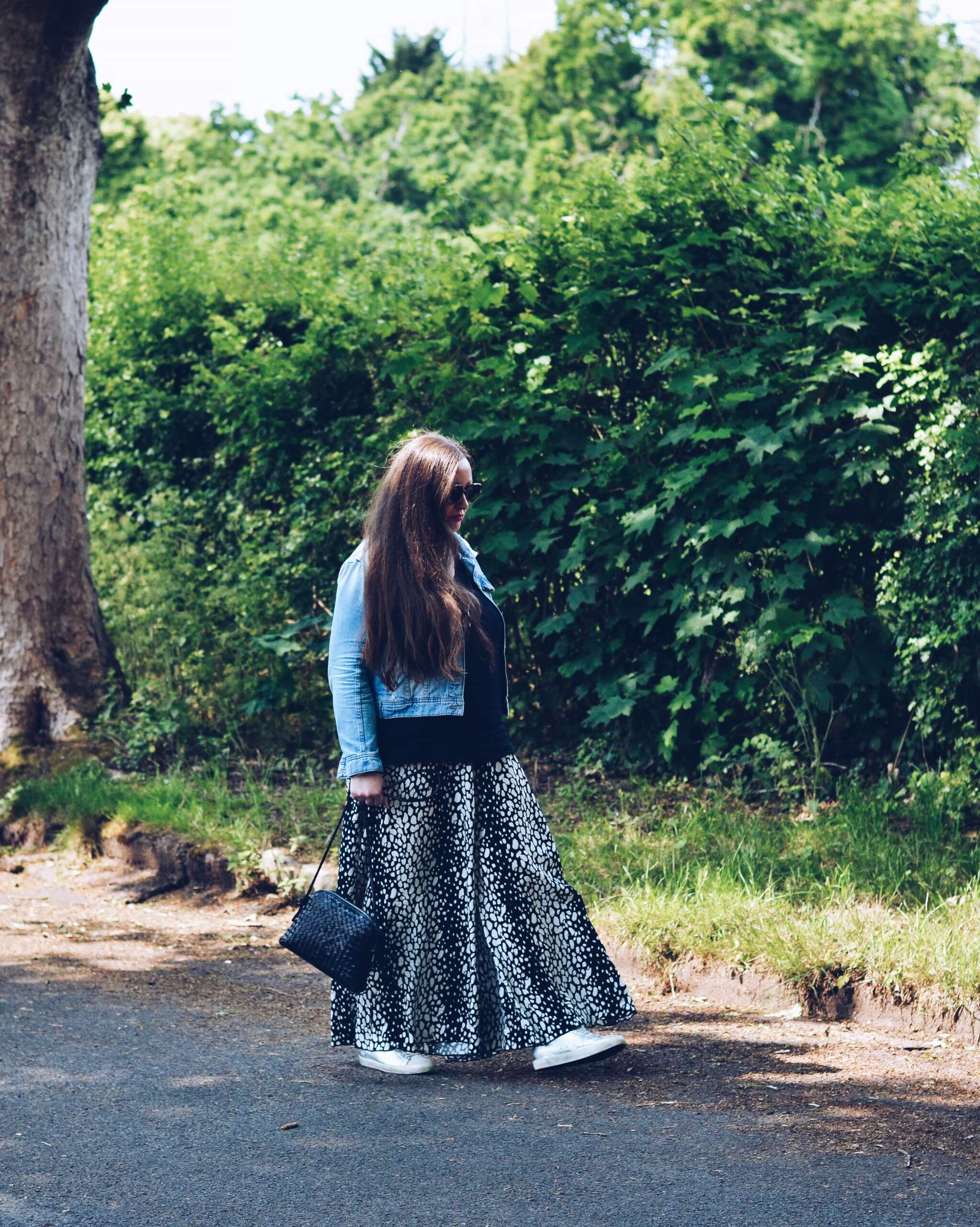 Wide Printed Palazzo Pants Outfit